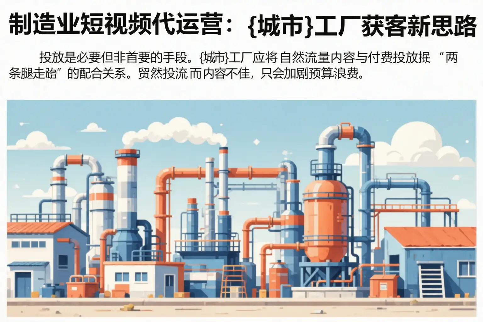 制造业短视频代运营：凌河工厂获客新思路